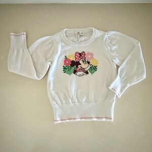 🌺 Disney X Janie and Jack Minnie Mouse
Flower Sweater Size 3